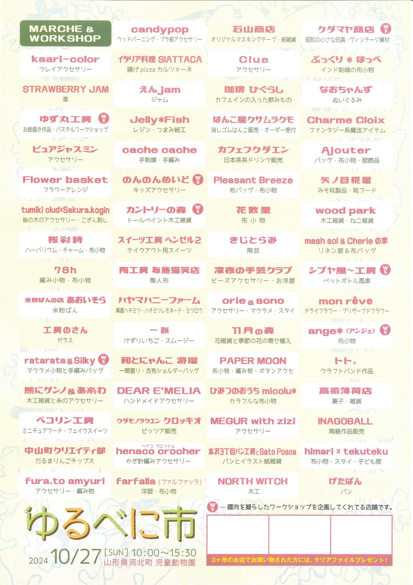 ゆるべに市その6とひるのどうぶつえん