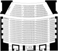 ホール座席表の平面図