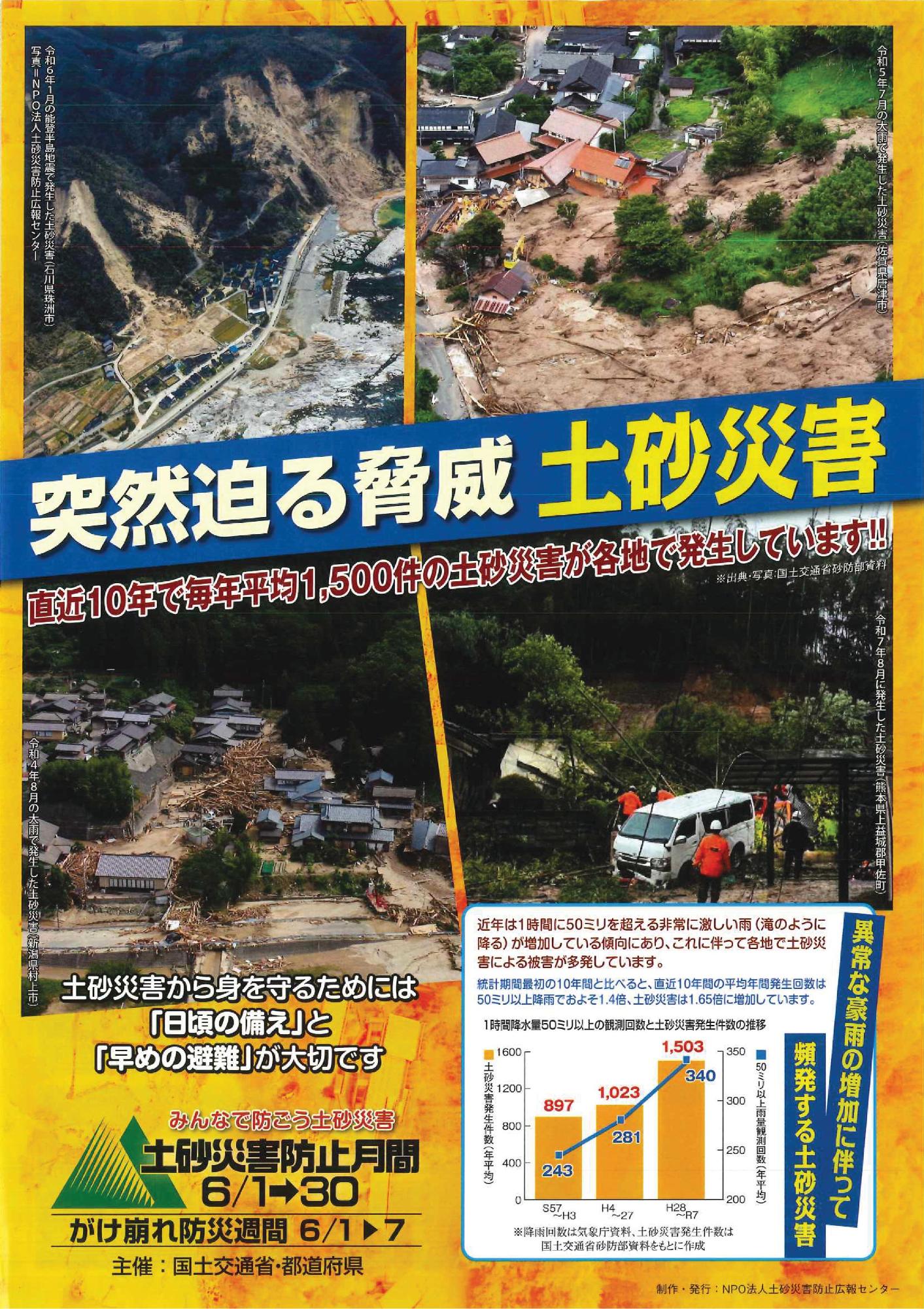 土砂災害防止月間